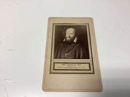 Image Pieuse Image Religieuse 1900 SAINT FRANÇOIS DE SALES Docteur De L église Sur Carton - Andachtsbilder