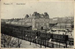 CPA Plauen Im Vogtland, Oberer Bahnhof, Eisenbahn - Otros & Sin Clasificación