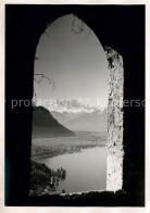 13296327 Glion Blick Durch Fenster Auf Den See Glion - Altri & Non Classificati