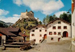 13295179 Tarasp Schloss Tarasp Dorfmotiv Tarasp - Autres & Non Classés