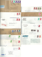 Lot De 15 Lettres Affranchies De Liberté De Gandon _ Enveloppes Entières - 1982-1990 Liberté (Gandon)