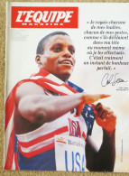 L'EQUIPE MAGAZINE N° 553 15 Août 1992 Barcelone Jeux Olympiques Carl Lewis Sergueï Bubka - Deportes