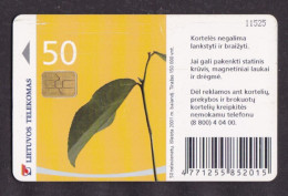 2001 Lietuvos Telekomas Chip Card,Easter,50 Units,Col:LT-LTV-C066 - Lithuania
