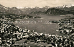 13278149 Luzern LU Fliegeraufnahme See Mit Alpen Luzern LU - Sonstige & Ohne Zuordnung