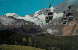 13277629 Saas-Fee Seilbahn Langefluh Mit Alphubel Und Taeschhorn Saas-Fee - Sonstige & Ohne Zuordnung