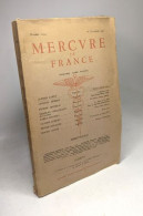 Mercure De France 1059 1er Novembre 1951 --- Jarry Perret Mathias Virolleaud Coccioli Aubert Goulard Gouze - Unclassified