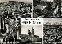 13274997 St Gallen SG OLMA Messe Fliegeraufnahme Bodensee Saentis Kathedrale St  - Autres & Non Classés