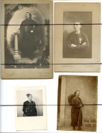 4 PHOTOGRAPHIES . Militaire. Soldat SPAHIS, Décorations, Médailles - Krieg, Militär