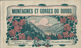 25   Carnet  De 20 Cartes Detachables - Montagnes Et Gorges Du Doubs - Etablissements C Lardier Besancon - Andere & Zonder Classificatie