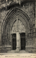 CPA Niort Deux Sèvres, Kirche Notre Dame, Großes Portal - Sonstige & Ohne Zuordnung