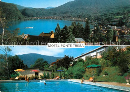 13267219 Ponte Tresa Lago Di Lugano Motel Schwimmbad Panorama Ponte Tresa - Other & Unclassified