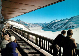 13264729 Jungfraujoch Terrasse Berghaus Aletschgletscher Jungfraujoch - Autres & Non Classés