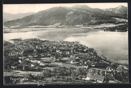 AK Tegernsee, Ortsansicht Mit Wasser- Und Bergblick  - Tegernsee