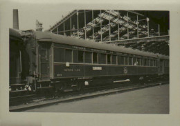 Wagon-lits 2675, Gare De Lyon 4-7-1948 Le Matin Vers 10 H. 9 X 6.5 Cm. - Trenes