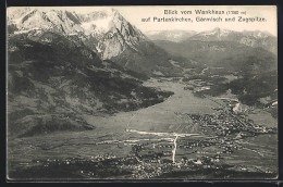 AK Partenkirchen, Blick Vom Wankhaus Mit Garmisch Und Zugspitze  - Zugspitze