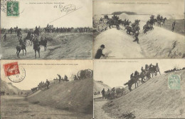 9188 - Lot 4 CPA - L'artillerie Montée Et Les Obstacles - Oorlog 1914-18