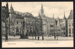 AK Bremen, Marktplatz, Blick Auf Die Baumwollbörse  - Bremen