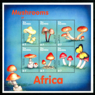 GAMBIA 2000** - Funghi / Mushrooms - Block Di 6 Val. MNH. - Mushrooms