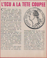 Ecu à La Tête Coupée. Louis XVI. Trésor Des Rois De France Chez BP. British Petroleum. 1970. - Advertising