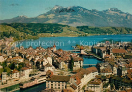 13252317 Luzern Vierwaldstaettersee Und Rigi Vom Guetsch Aus Gesehen Luzern Vier - Other & Unclassified