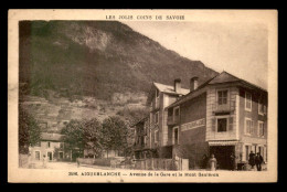 73 - AIGUEBLANCHE - AVENUE DE LA GARE ET LE MONT GAULERON - CAFE-RESTAURANT DE LA GARE - Sonstige & Ohne Zuordnung