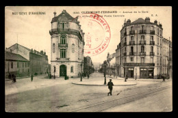 63 - CLERMONT-FERRAND - AVENUE DE LA GARE - LA NOUVELLE POSTE CENTRALE - "AU PLANTEUR DE CAIFFA" - "MAISON CAHEN" - Clermont Ferrand