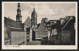 AK Pirna, Marktplatz Aus Der Vogelschau  - Pirna