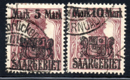 3122 1921 5M,10M.GERMANIA # 66,67 - Used Stamps