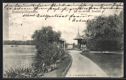 AK Hamburg-Uhlenhorst, Gaststätte Schöne Aussicht Mit Weg Am Wasser  - Noord