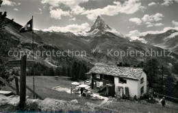 13246719 Zermatt VS Restaurant Riffelalp Mit Matterhorn Zermatt VS - Sonstige & Ohne Zuordnung