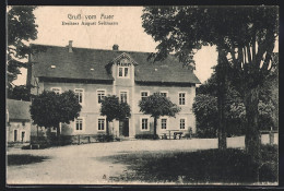 AK Moritzburg /Meissen, Gasthof Auer, Besitzer August Seltmann  - Moritzburg