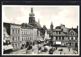 AK Cottbus, Strassenpartie Am Marktplatz  - Cottbus