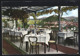 AK Biedenkopf, Durchblick Durch Die Terrasse Des Hotels Berggarten  - Biedenkopf