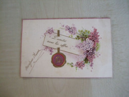 Carte Postale Ancienne En Relief 1907 FLEURS L'amitié Vous Les Offre - Blumen