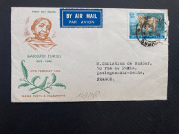 LETTRE Par Avion Pour La FRANCE TP LION 1Re OBL. - Felinos