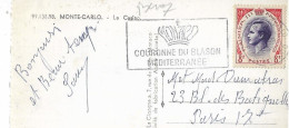MONACO MONTE CARLO CASINO TERRASSES   1956 TIMBRE RAINIER  CASINO ANIMATION - Monte-Carlo