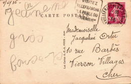 N° 2461 W -oblitération Machine Daguin -visitez Villefranche- - Mechanical Postmarks (Advertisement)