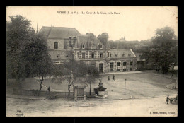 35 - VITRE - LA COUR DE LA GARE ET LA GARE - Vitre