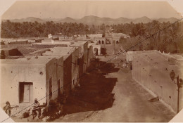1891 Photo Afrique Algérie Rue Musulmane à  Laghouat Souvenir Mission Géodésique Militaire Boulard - Gentil 17x12cm - Old (before 1900)