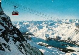 13236127 Corvatsch Silvaplana GR Silsersee Luftseilbahn Winter Corvatsch Silvapl - Otros & Sin Clasificación