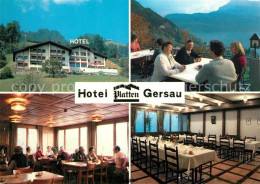 13235809 Gersau Vierwaldstaettersee Hotel Restaurant Platten Terrasse Festtafel  - Autres & Non Classés