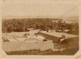 1891 Photo Afrique Algérie Partie NE De L'oasis à Laghouat Souvenir Mission Géodésique Militaire Boulard - Gentil - Antiche (ante 1900)