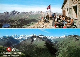 13234379 Segantinihuette Berghuette Oberengadin Fernsicht Alpenpanorama Segantin - Sonstige & Ohne Zuordnung