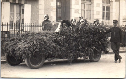 37 GIZEUX - CARTE PHOTO - Carnaval 1928, Voiture Des Oiseaux  - Other & Unclassified