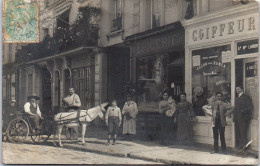 95 DEUIL LA BARRE - CARTE PHOTO - Commerces Rue De La Mairie  - Sonstige & Ohne Zuordnung