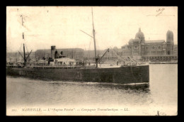 BATEAUX - PAQUEBOT - EUGENE PEREIRE - CIE TRANSATLANTIQUE - MARSEILLE - Paquebots