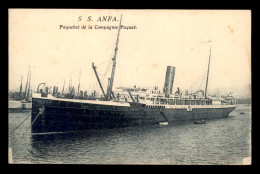 BATEAUX - PAQUEBOT - S.S. ANFA - CIE N. PAQUET - Dampfer