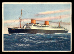 BATEAUX - PAQUEBOT - EUROPA - NORDDEUTSCHER LLOYD BREMEN - Paquebots