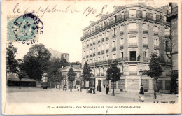 92 ASNIERES - Rue Saint Denis & Place De L'hotel De Ville  - Asnieres Sur Seine
