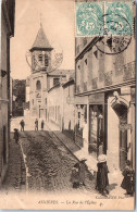 92 ASNIERES - La Rue De L'eglise  - Asnieres Sur Seine